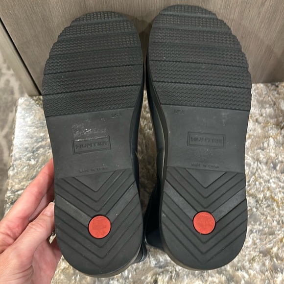 Hunter Play Short Nebula Black Rubber Rain Boots - Picture 12 of 16